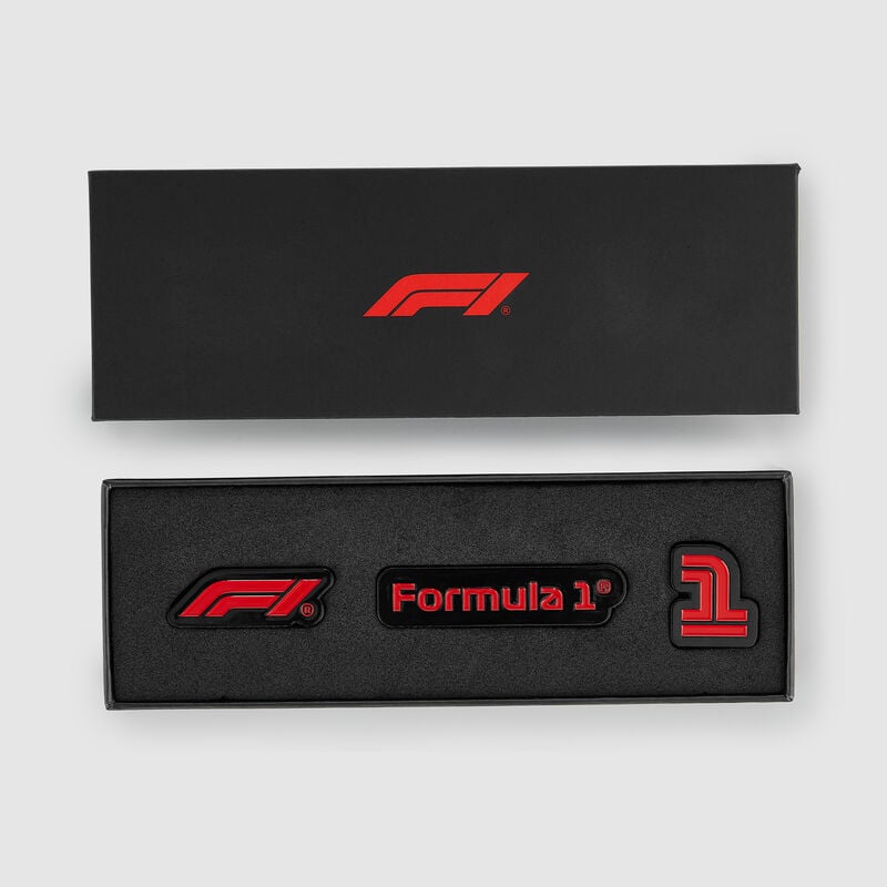 F1 FW PIN BADGES 3PCK - silver