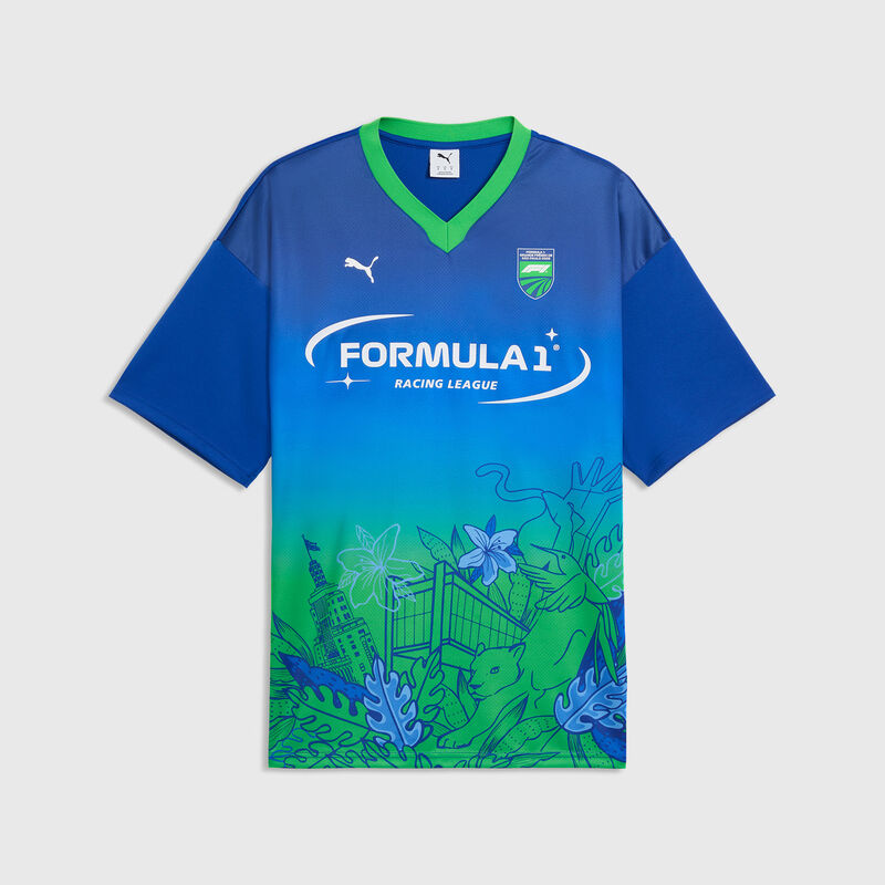 Brazil Relaxed Jersey 2026 - F1 Collection - Blue / green XS for males - Fuel For Fans F1 Merchandise store
