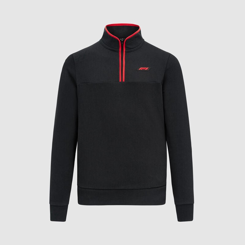 F1 FW QUARTER ZIP SWEAT - black