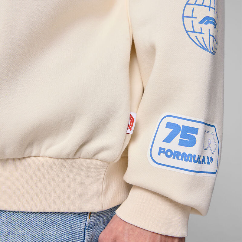 F1 FW HERITAGE GRAPHIC CREW SWEAT - beige