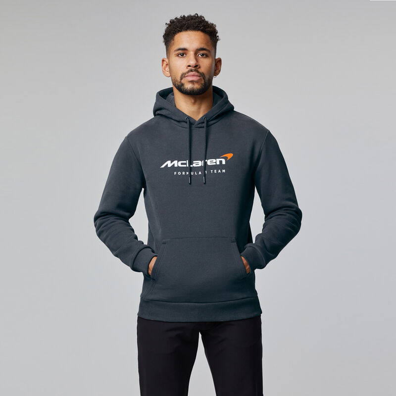 MCLAREN FW ESSENTAILS HOODY - Antracit