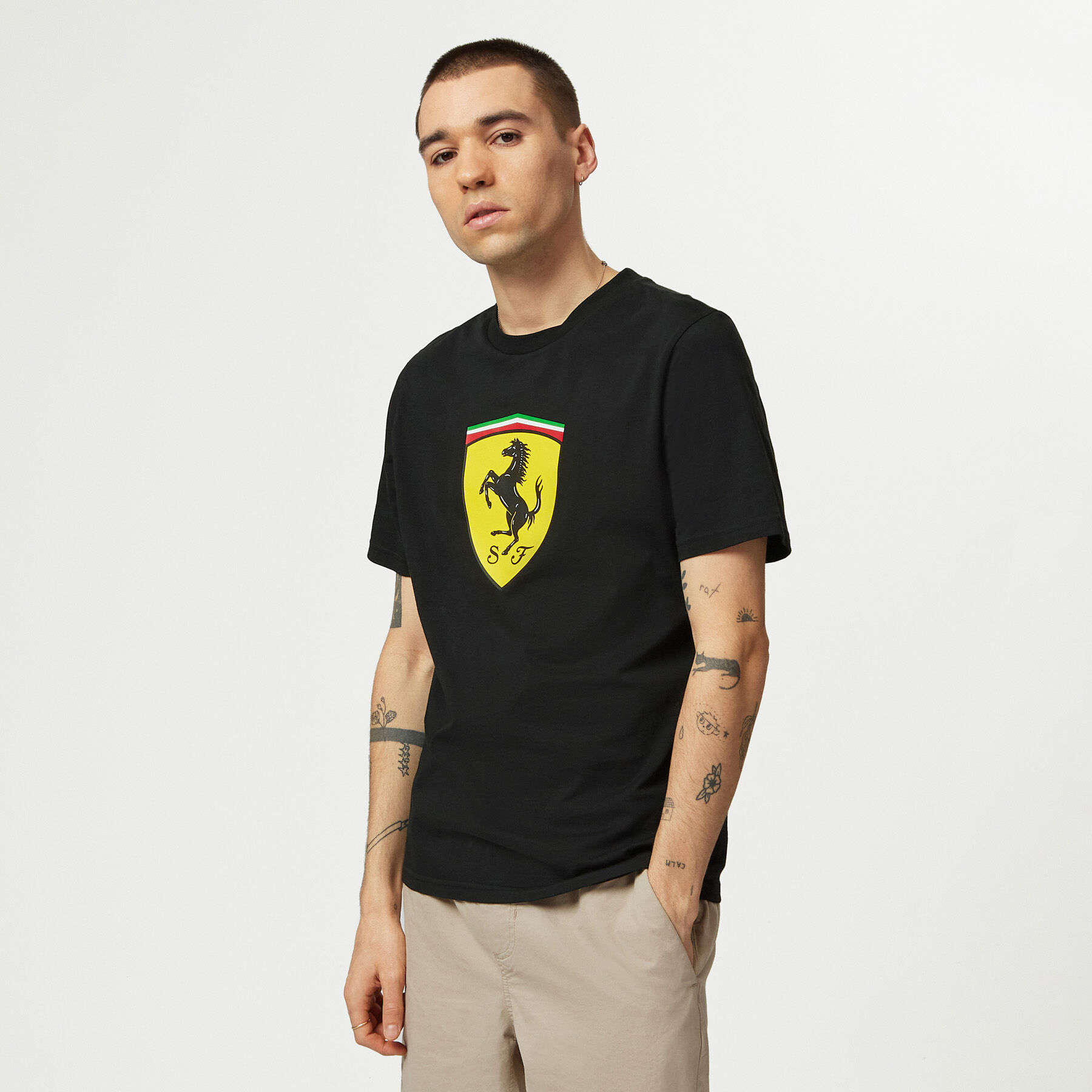 Puma ferrari t shirt black deals