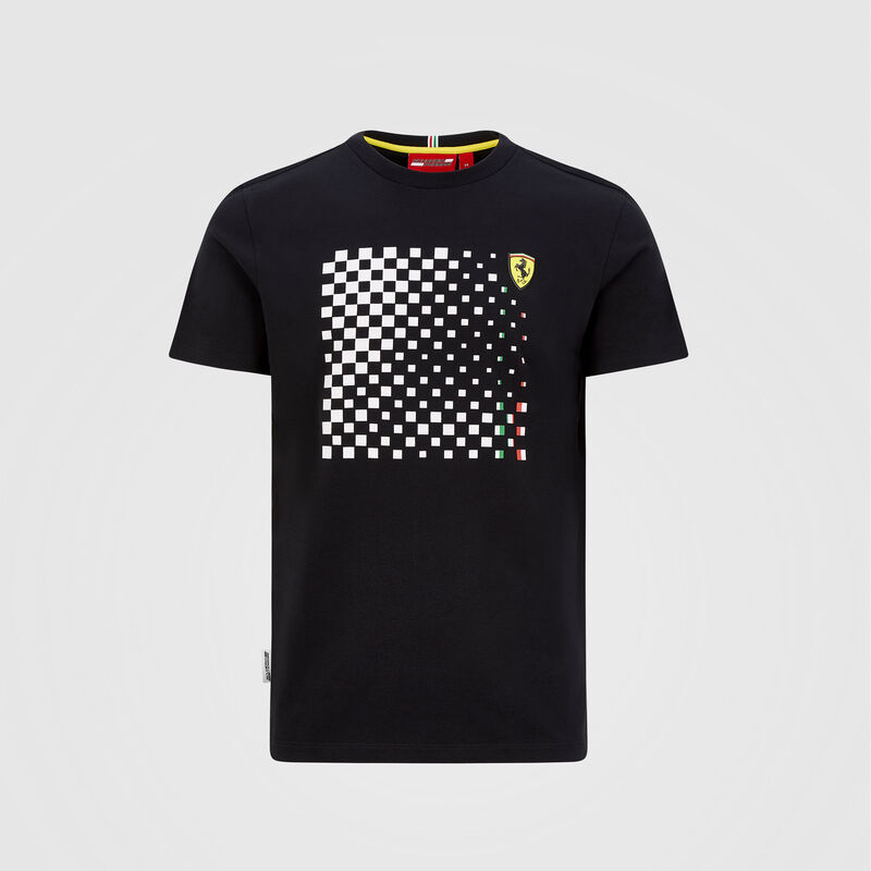 Checkered Graphic T-Shirt - Scuderia Ferrari | Fuel For Fans