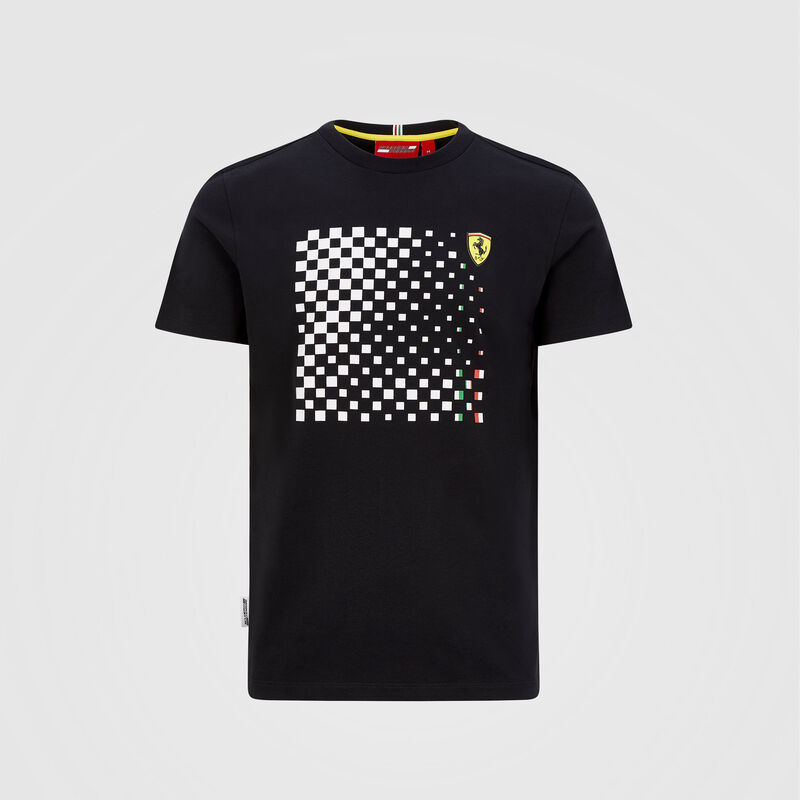 SF FW MENS CHECKERED GRAPHIC TEE - black