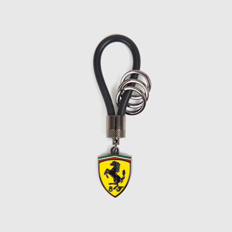 SF FW RUBBER STRAP KEYRING - black