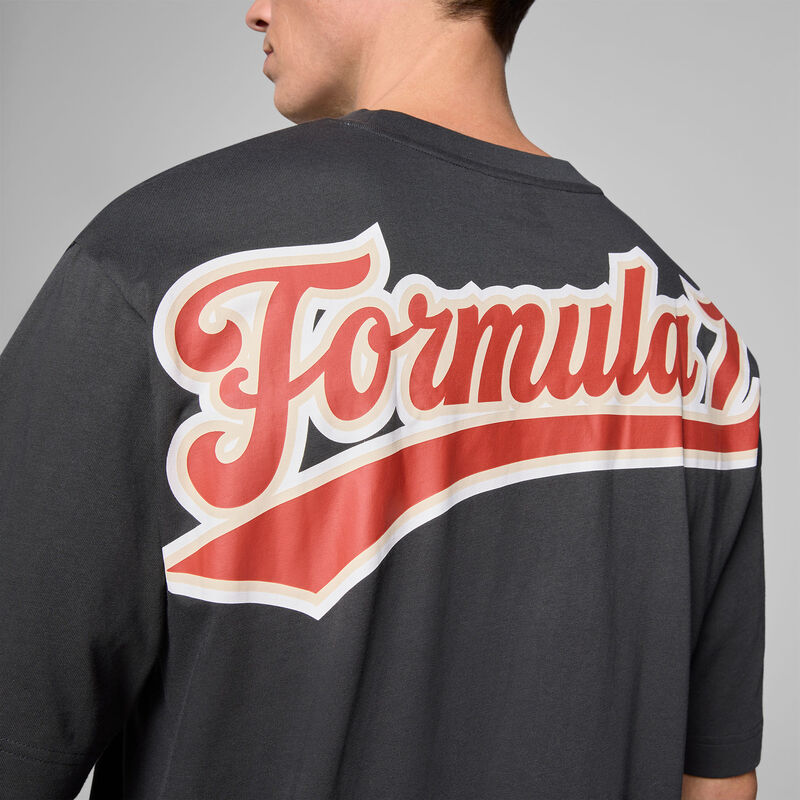 F1 FW HERITAGE LOGO TEE - black