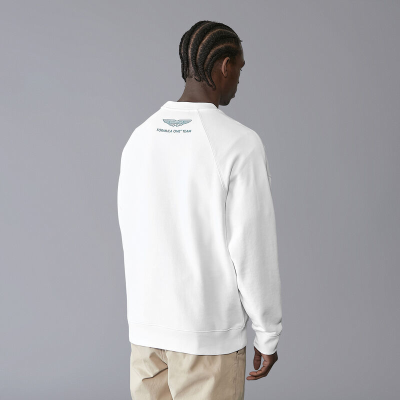 AMF1 FW LOGO CREW SWEAT - white