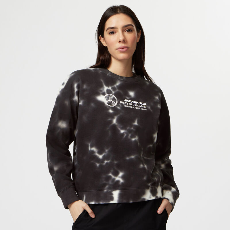 MAPF1 FW WOMENS TIE DYE CREW - grey