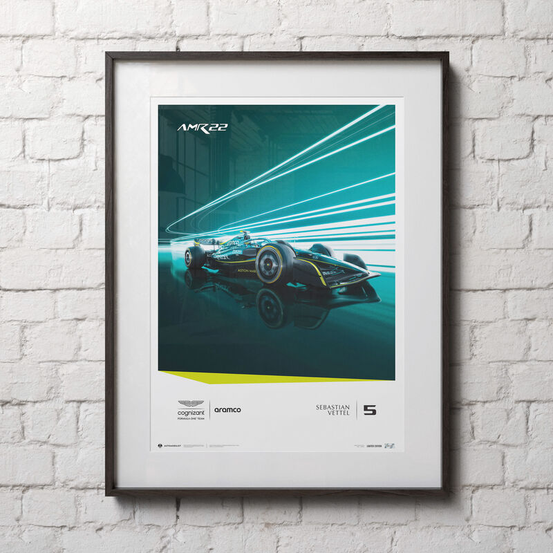 AMCF1 SL VETTEL 2022 POSTER - Multicolor