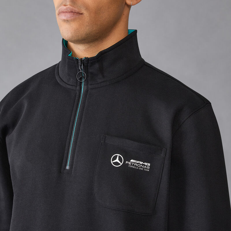 MAPF1 FW MENS 1/4 ZIP - black