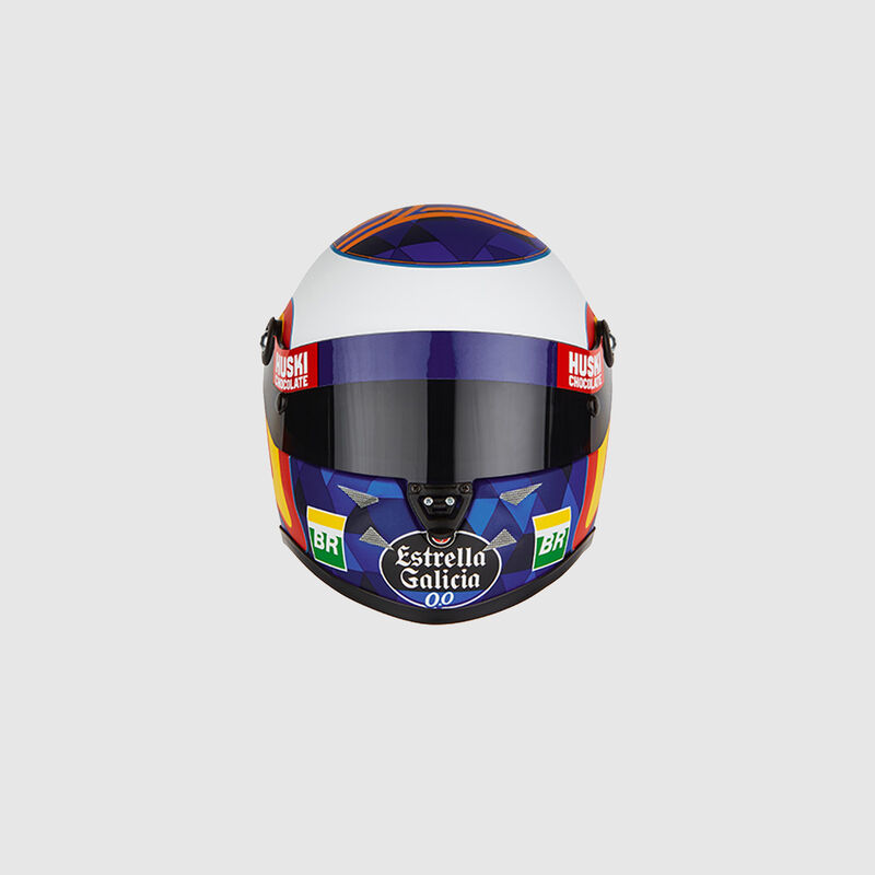 MCLAREN CARLOS SAINZ SCALE HELMET - yellow