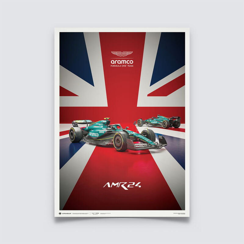 2024 British Grand Prix Poster 2024 - Aston Martin F1 Team - Multicolor ONE SIZE - 8595715603032 - Fuel For Fans F1 Merchandise store