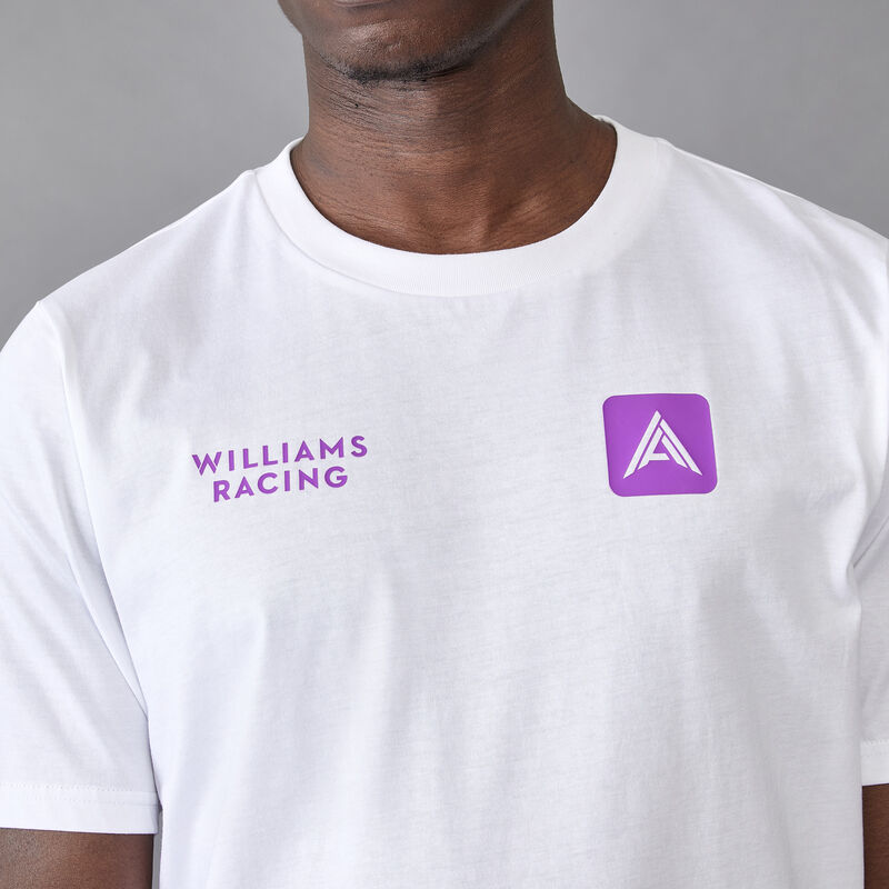 WILLIAMS RACING FW MENS ALBON TEE - white
