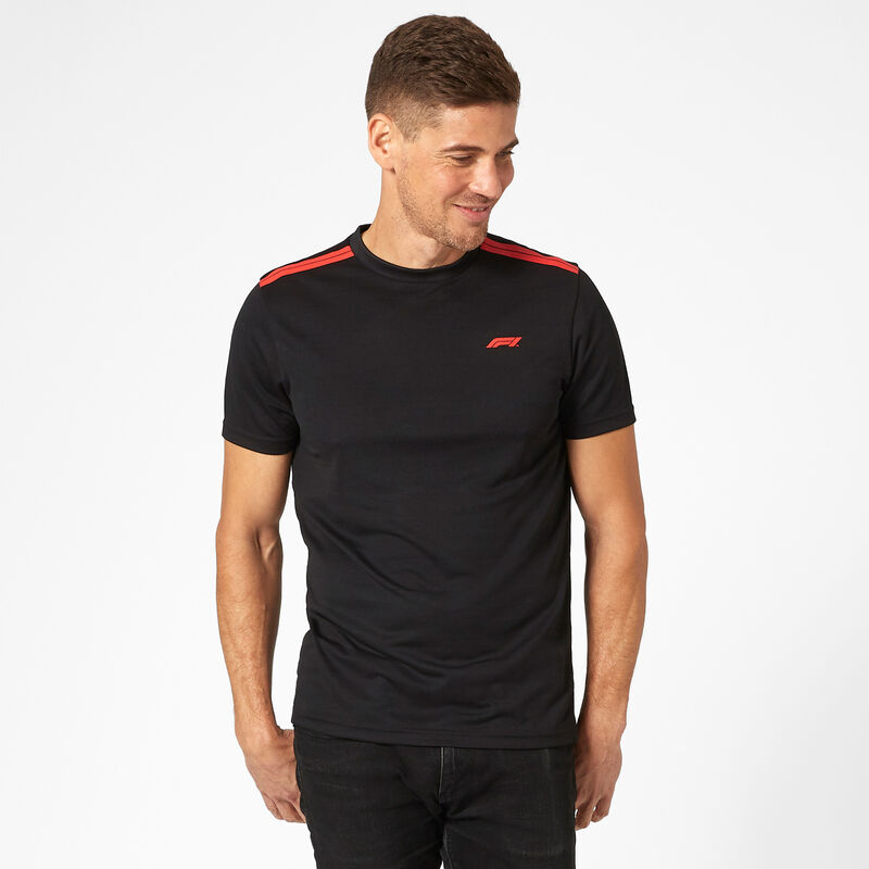 F1 FW MENS TECH TEE - black