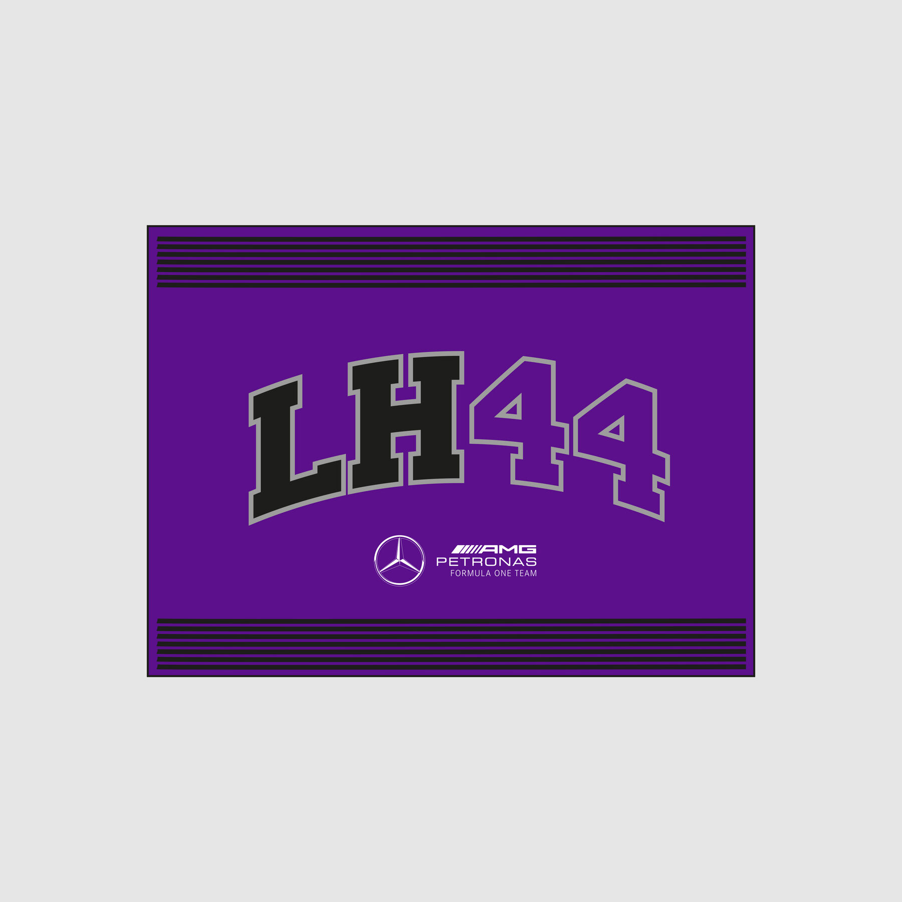 Lewis Hamilton LH44 Flag 2023 Mercedes AMG F1 Purple One size 8719203315331 Fuel For Fans F1 Merchandise store