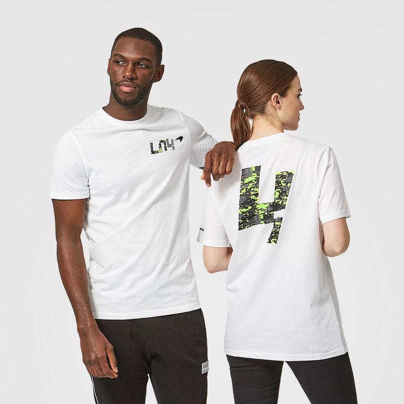 MCLAREN FW MENS LANDO NO4 GLITCH TEE - white