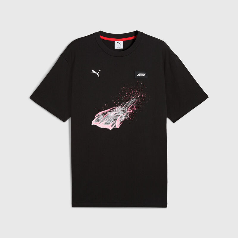 F1 LS SPEED SPLASH TEE - black