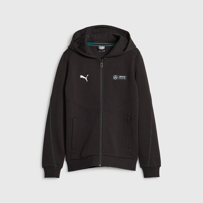 MAPF1 LS KIDS HOODED SWEAT JACKET - black