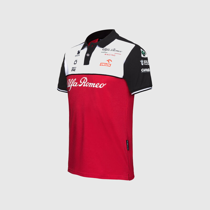 ALFA ROMEO RACING MENS POLO - red
