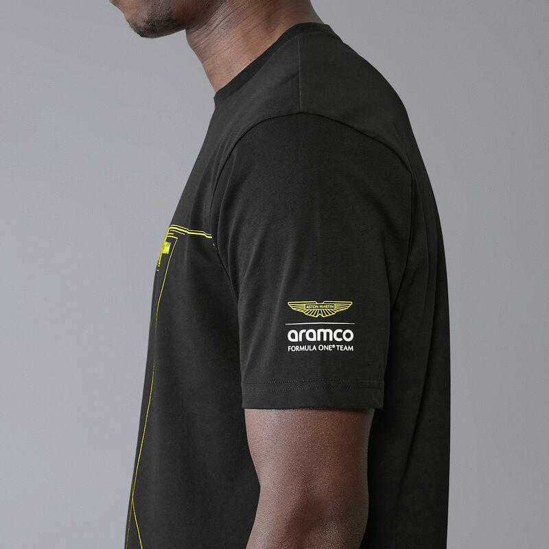 AMF1 FW LIFESTYLE WIREFRAME TEE - black
