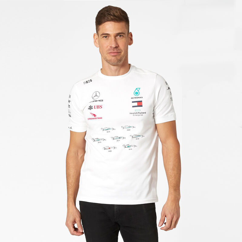 MAPF1 RP MENS LEWIS CHAMPIONSHIP TEE - white