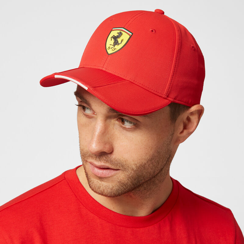 SF FW SCUDETTO CARBON STRIP BB CAP - red