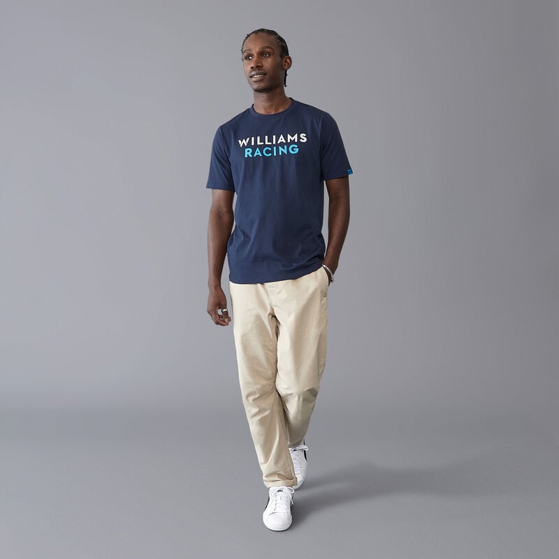 WILLIAMS RACING FW MENS LOGO TEE - navy