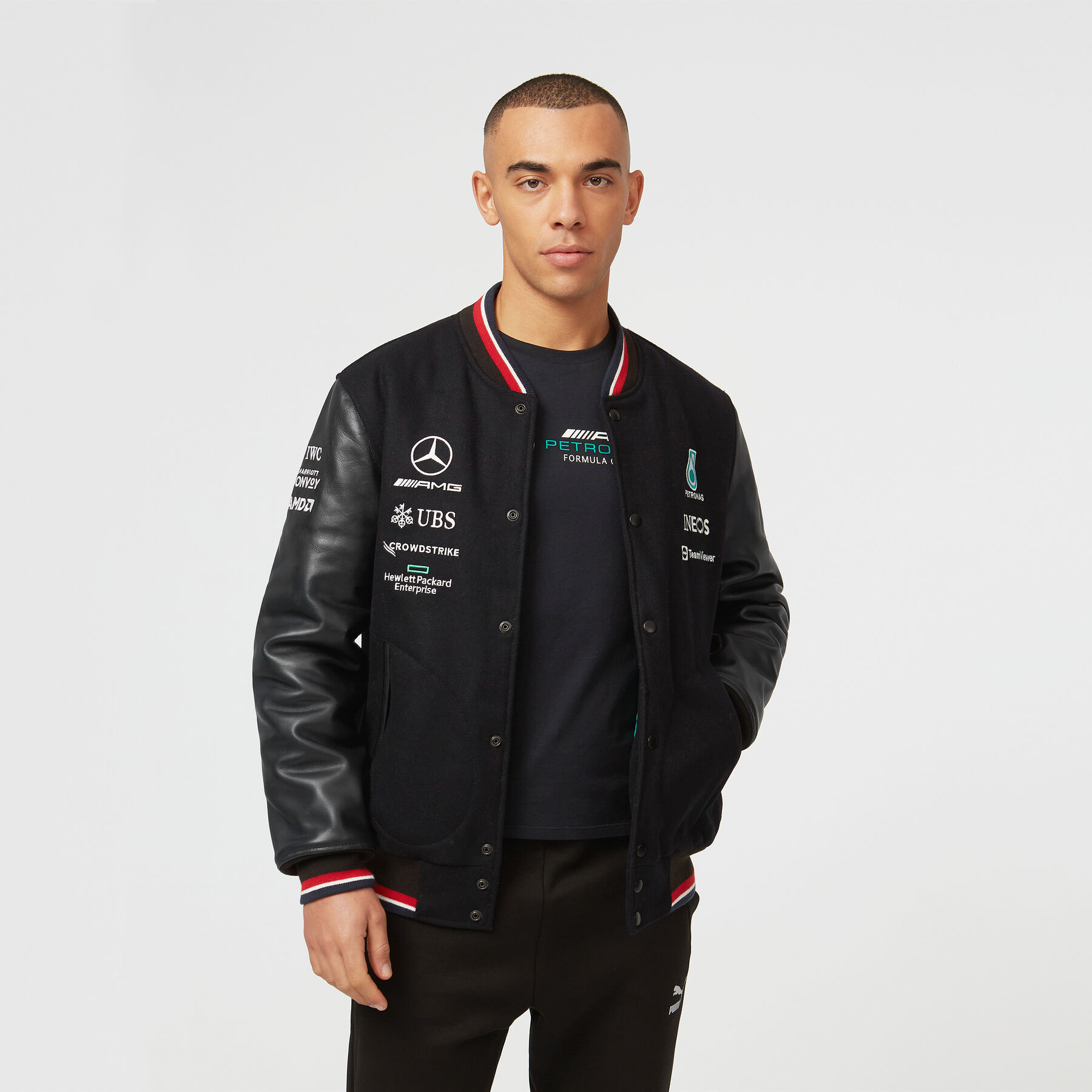 Lewis hamilton varsity jacket discount