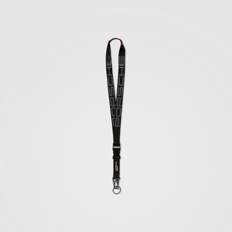 PORSCHE FW LANYARD - black