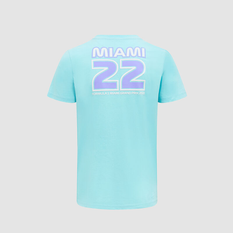 F1 FW KIDS PASTEL MIAMI TEE - baby blue