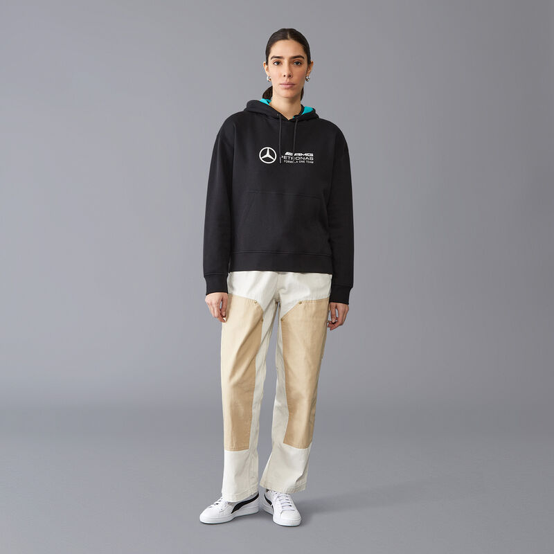 MAPF1 FW WOMENS OVERSIZED LOGO HOODY - black