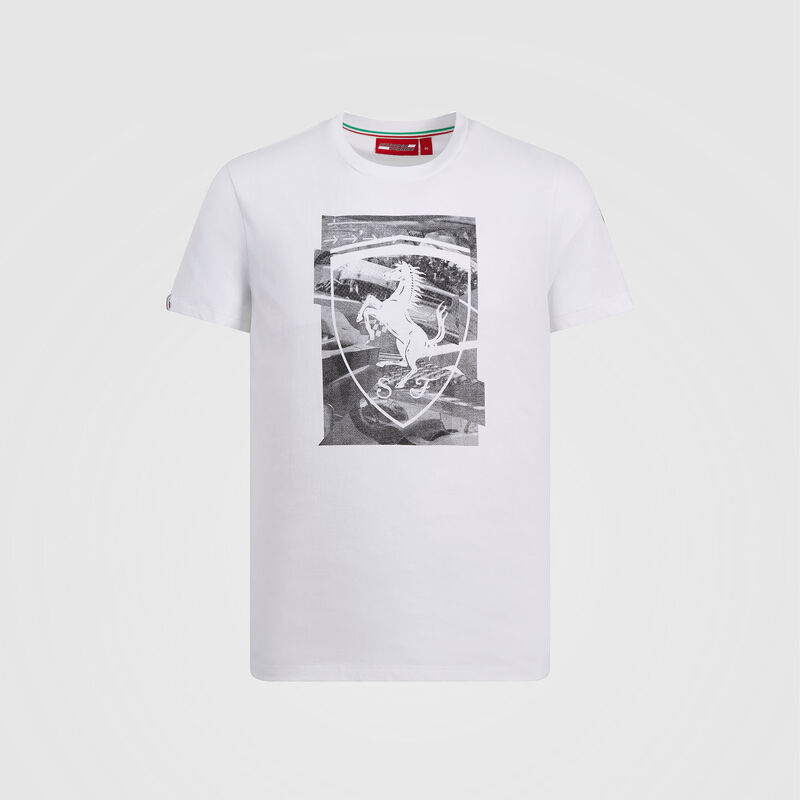 SF FW MENS SHIELD COLLAGE GRAPHIC TEE - white