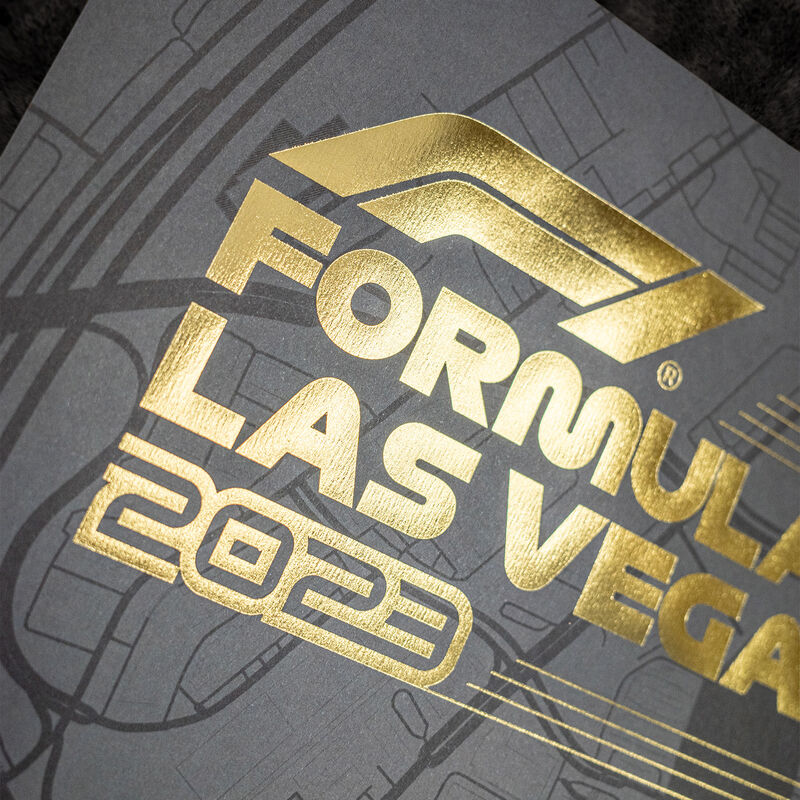 F1 2023 LAS VEGAS GP POSTER - grey