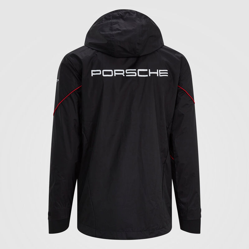 PORSCHE RP UNISEX TEAM RAIN JACKET - black