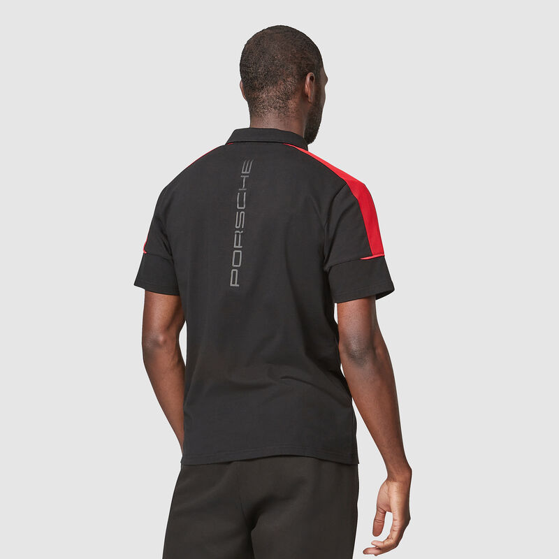 PORSCHE FW MENS POLO - black