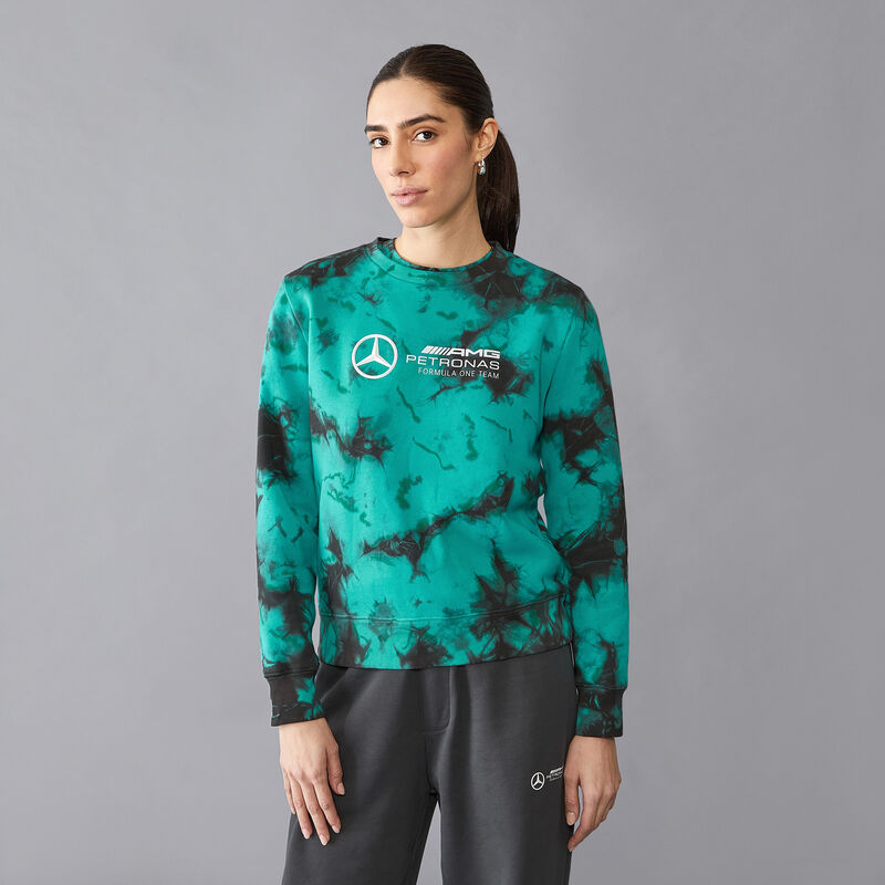 MAPF1 FW WOMENS TIE DYE CREW NECK SWEAT - multicolor