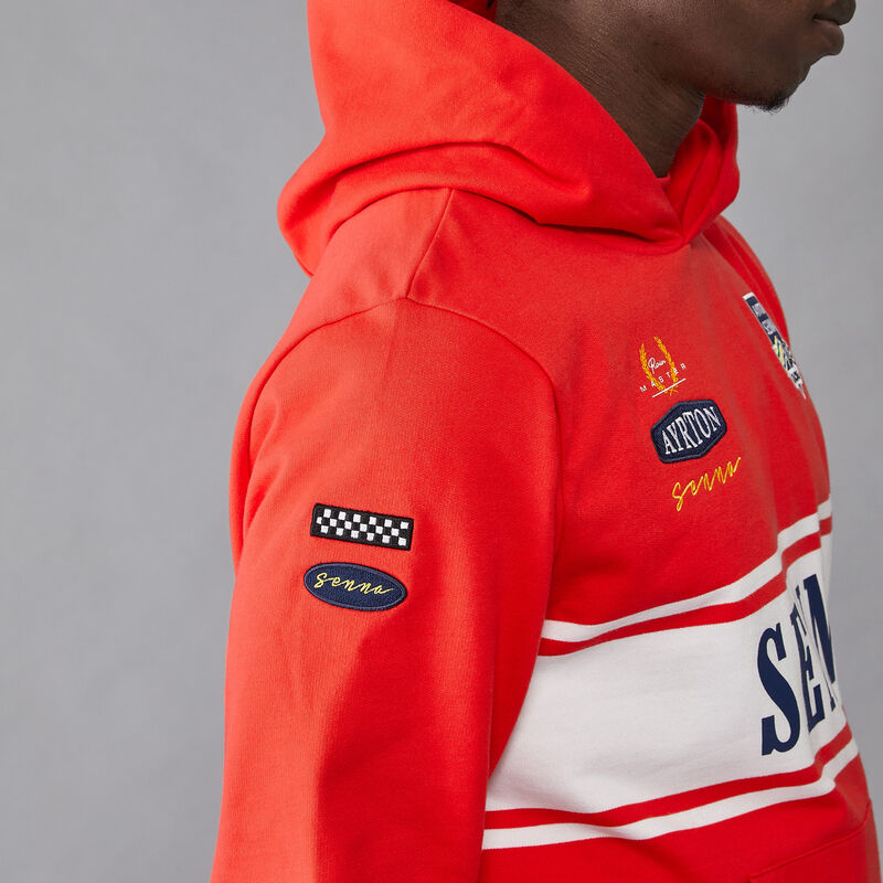 AS FW MENS LEGACY PATCHWORK HOODY - red