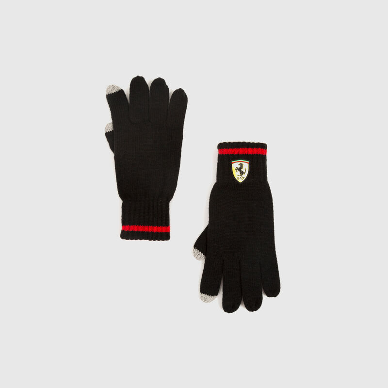 SF FW KNITTED GLOVES - black