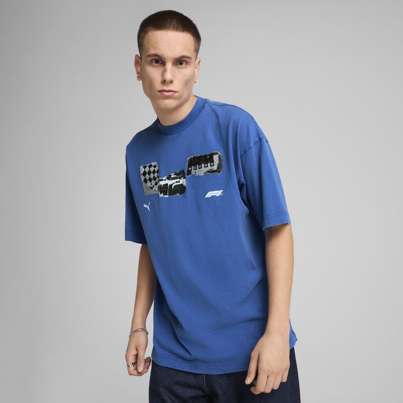 F1 LS GRAPHIC TEE - blue