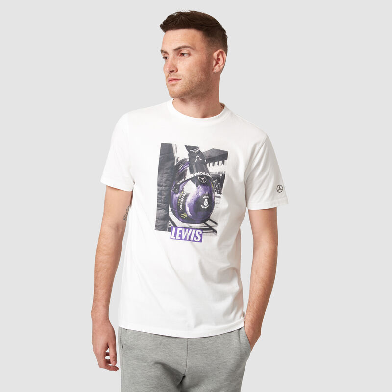 MAPF1 FW MENS LEWIS HELMET TEE - white