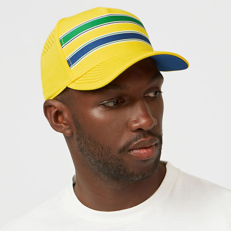 AS FW STRIPE BASEBALL CAP - yellow