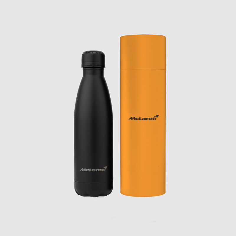 MCLAREN PREMIUM WATER BOTTLE WITH PAPAYA - black