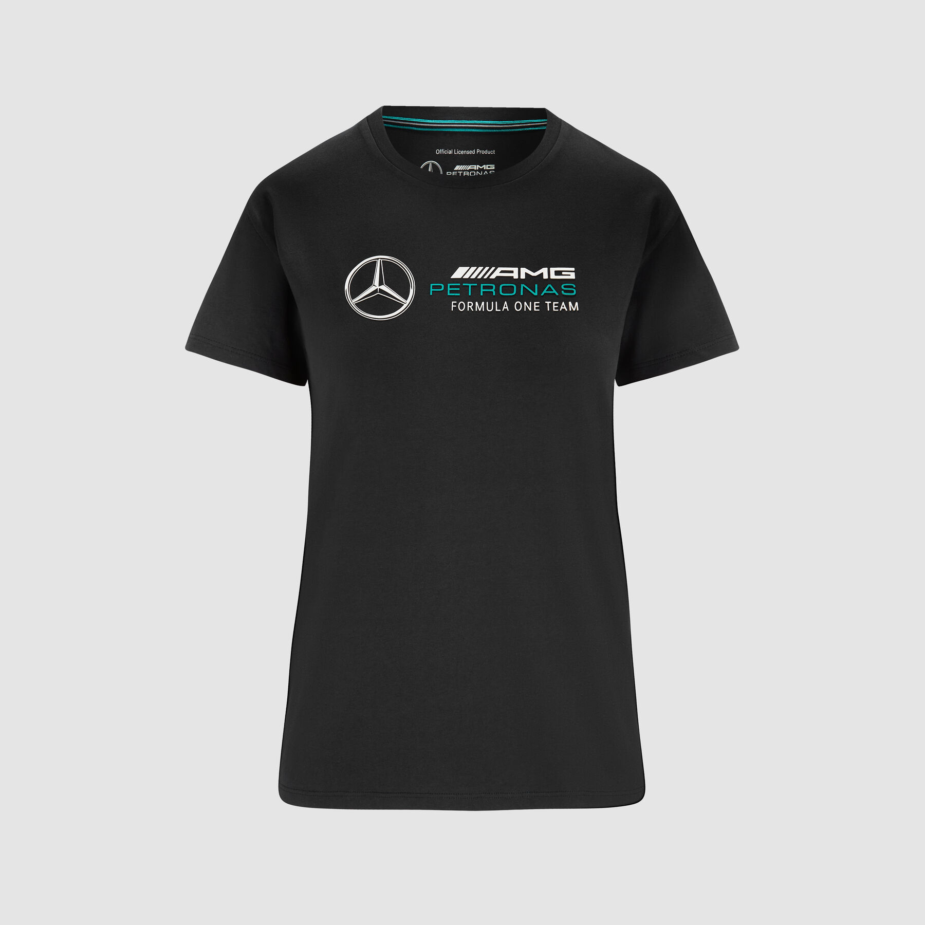Camiseta con logotipo grande para mujer Mercedes AMG Petronas Fuel For Fans