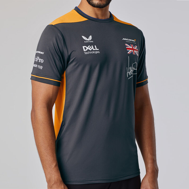 MCLAREN RP DRIVERS SET UP TEE NORRIS - antracit