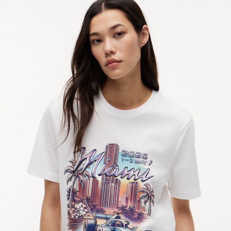 CF1 SE MENS MIAMI GRAPHIC TEE - White