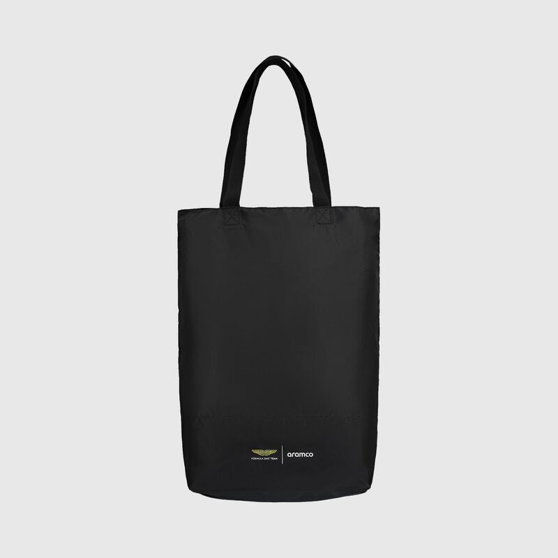 Packable Tote Bag 2026 - Aston Martin F1 Team - Black ONE SIZE - 8719203576404 - Fuel For Fans F1 Merchandise store