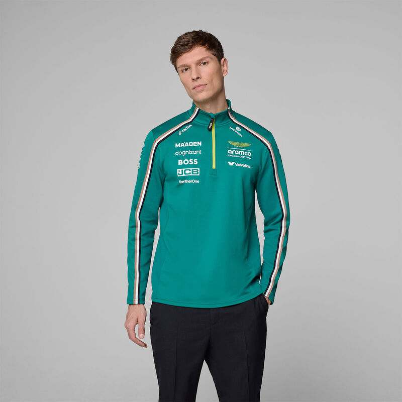 AMF1 RP MENS TEAM 1/4 ZIP - green