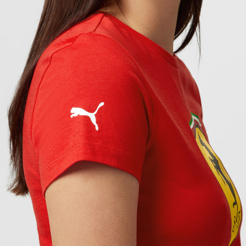 SF FW WOMENS LARGE SHIELD TEE - red