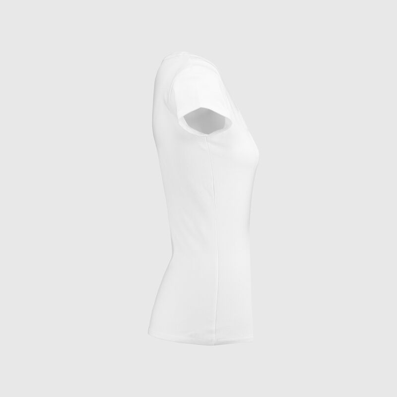 SF FW WOMENS CLASSIC V-NECK TEE - white
