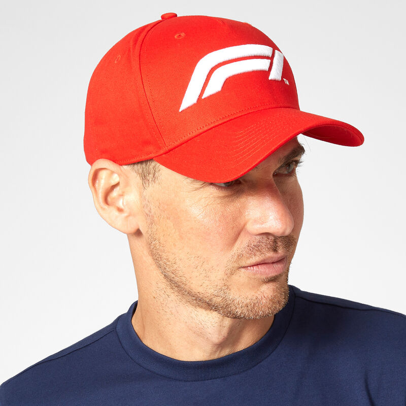 F1 FW LARGE LOGO BASEBALL CAP - red